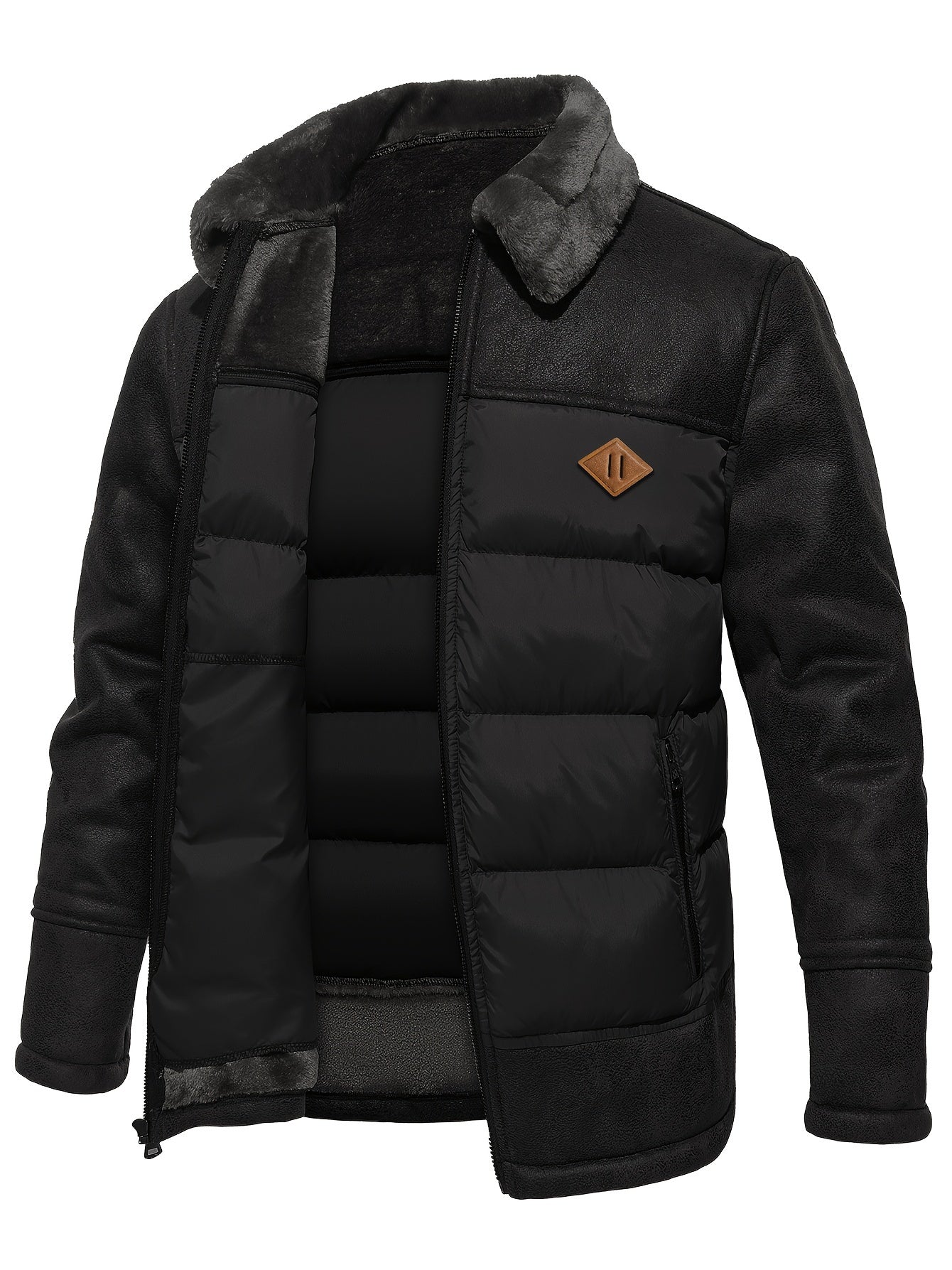 WW | Men's 2-in-1 Thick Hooded Thermal Winter Jacket - Perfect for Outdoor Activities