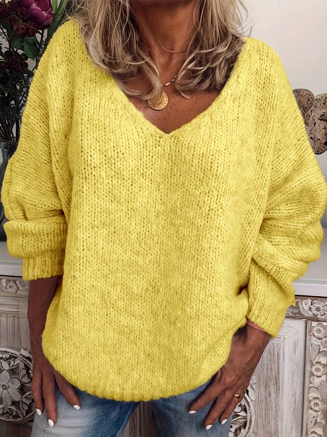 WW | Pullover mit V-Ausschnitt