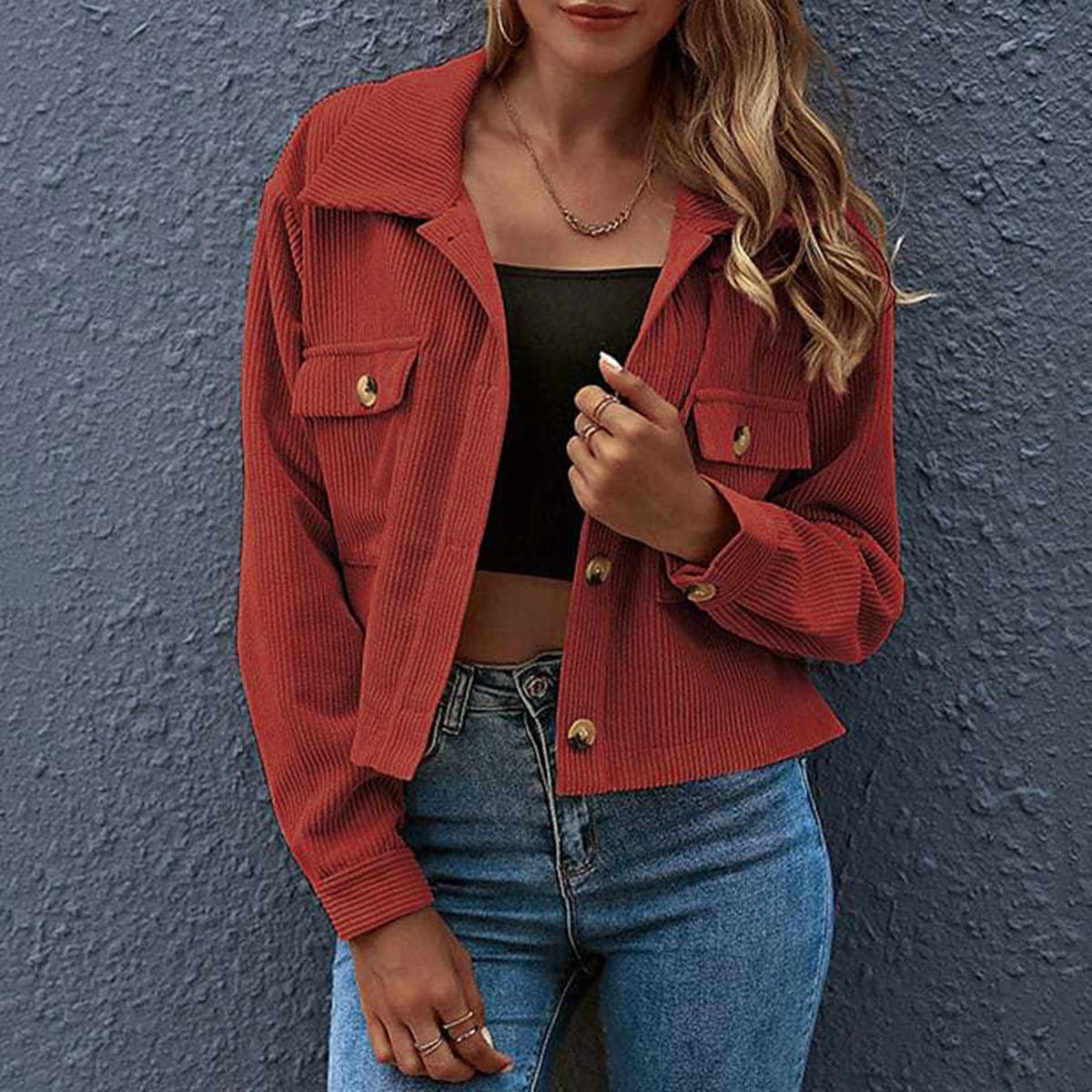 WW | Utility Jacket - Button Design - Lightweight Cotton Blend - Casualwear Essential