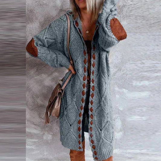 WW | Modischer Strickpullover mit Kontrast-Patches