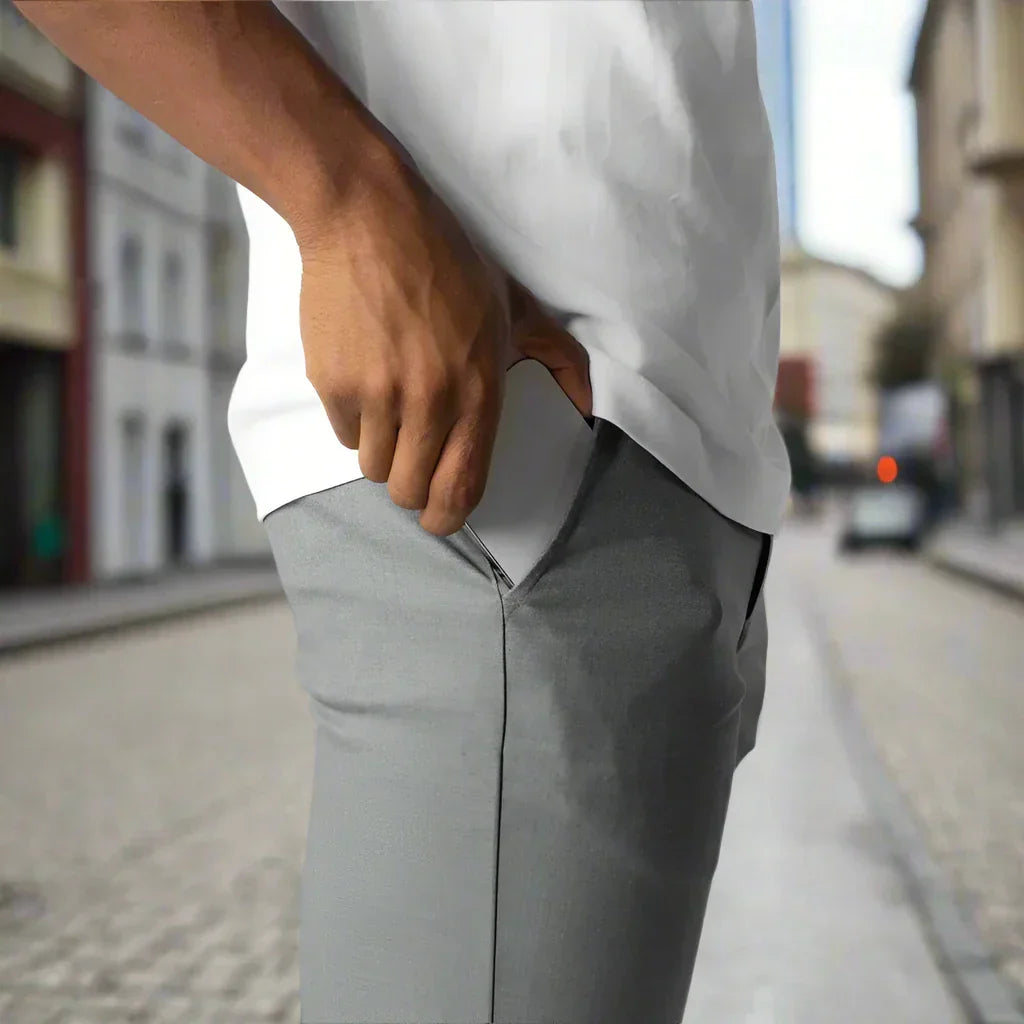 WW | Slim Fit Chinos Baumwoll Stretch Knöchellang Bequem Und Vielseitig