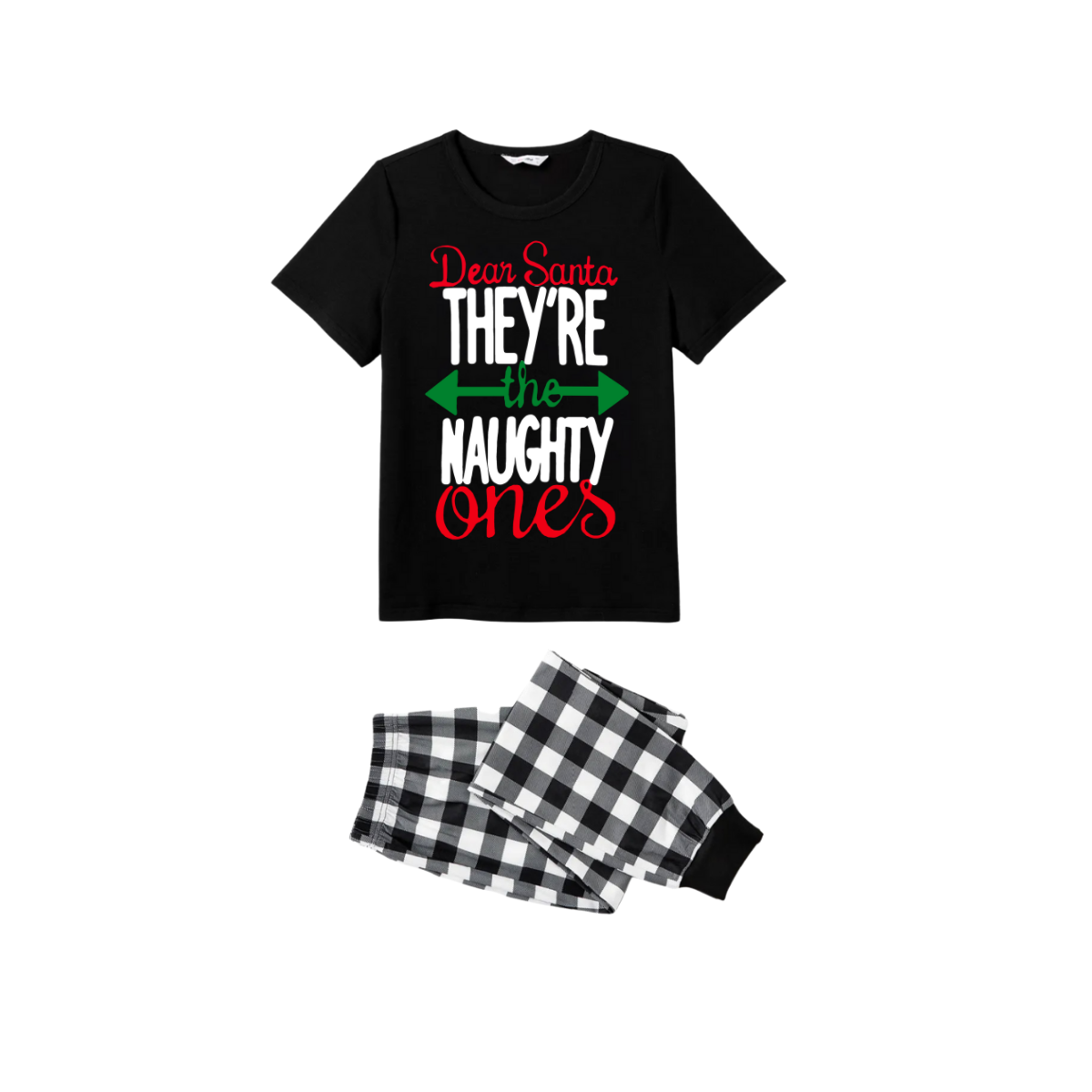 WW | Dear Santa, They're The Naughty Ones Couples Christmas Pyjama Set