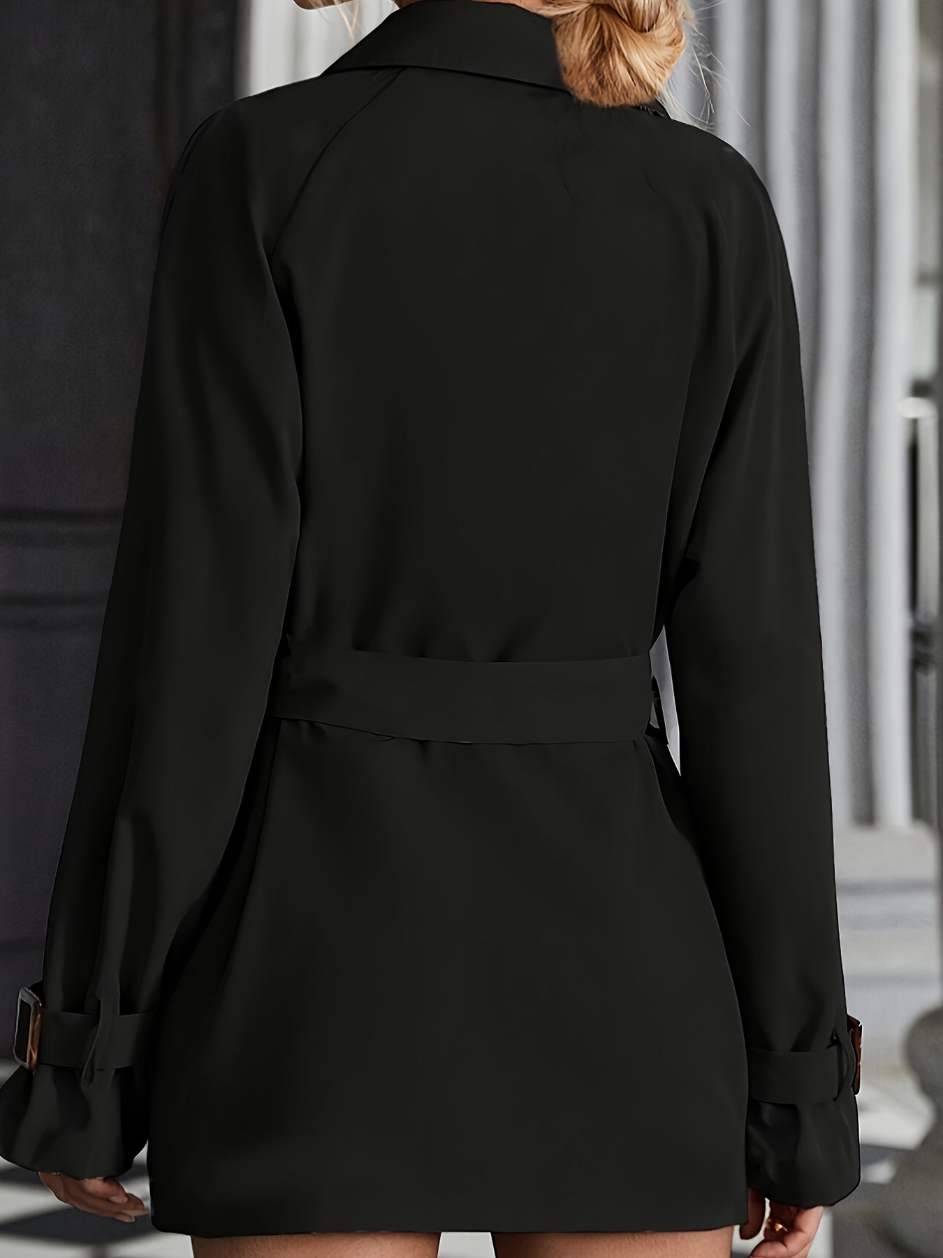 WW | Women's Trench Coat with Belt and Long Sleeves - Perfect for Any Occasion