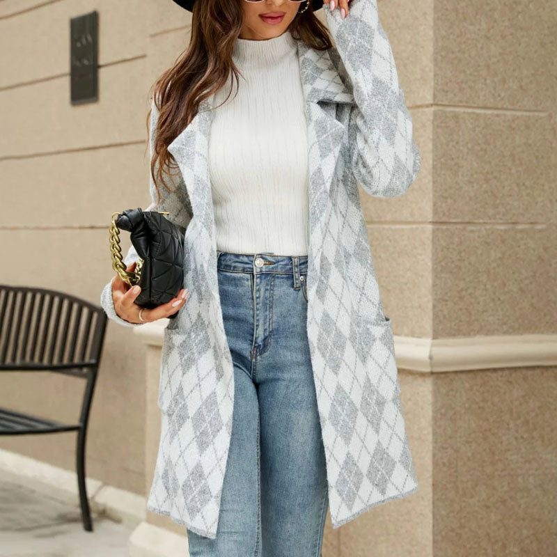 WW | Geometric Knit Coat