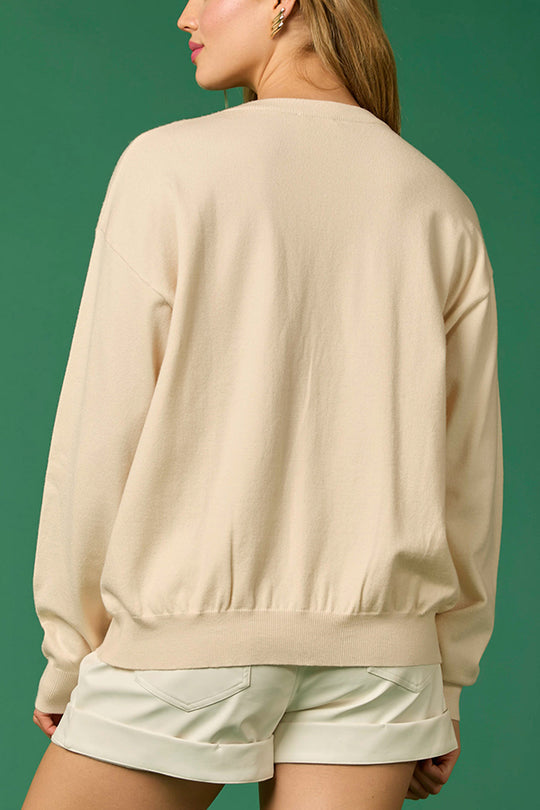 WW | Weihnachtssoldat Pailletten Mode Lässiger Sweatshirt