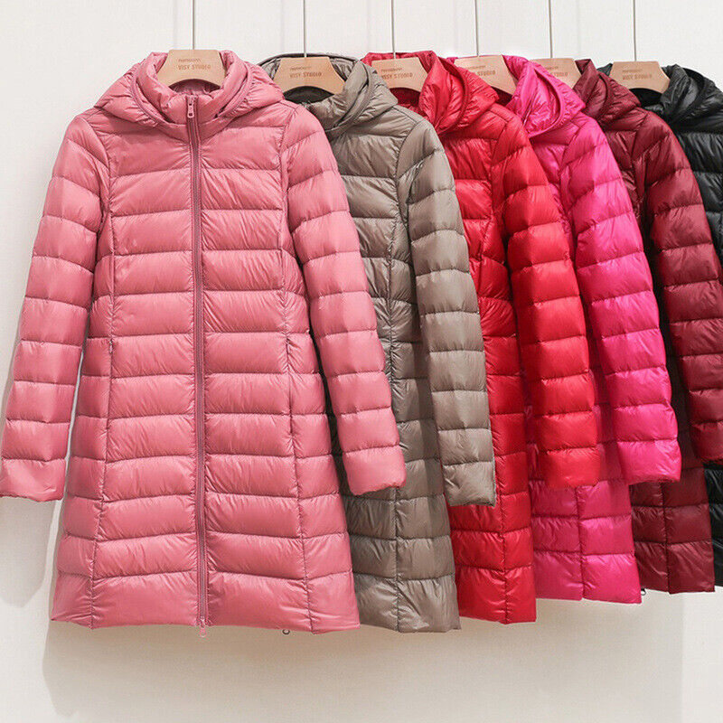 WW | Long Down Jacket Pleasantly Warm & Stylish