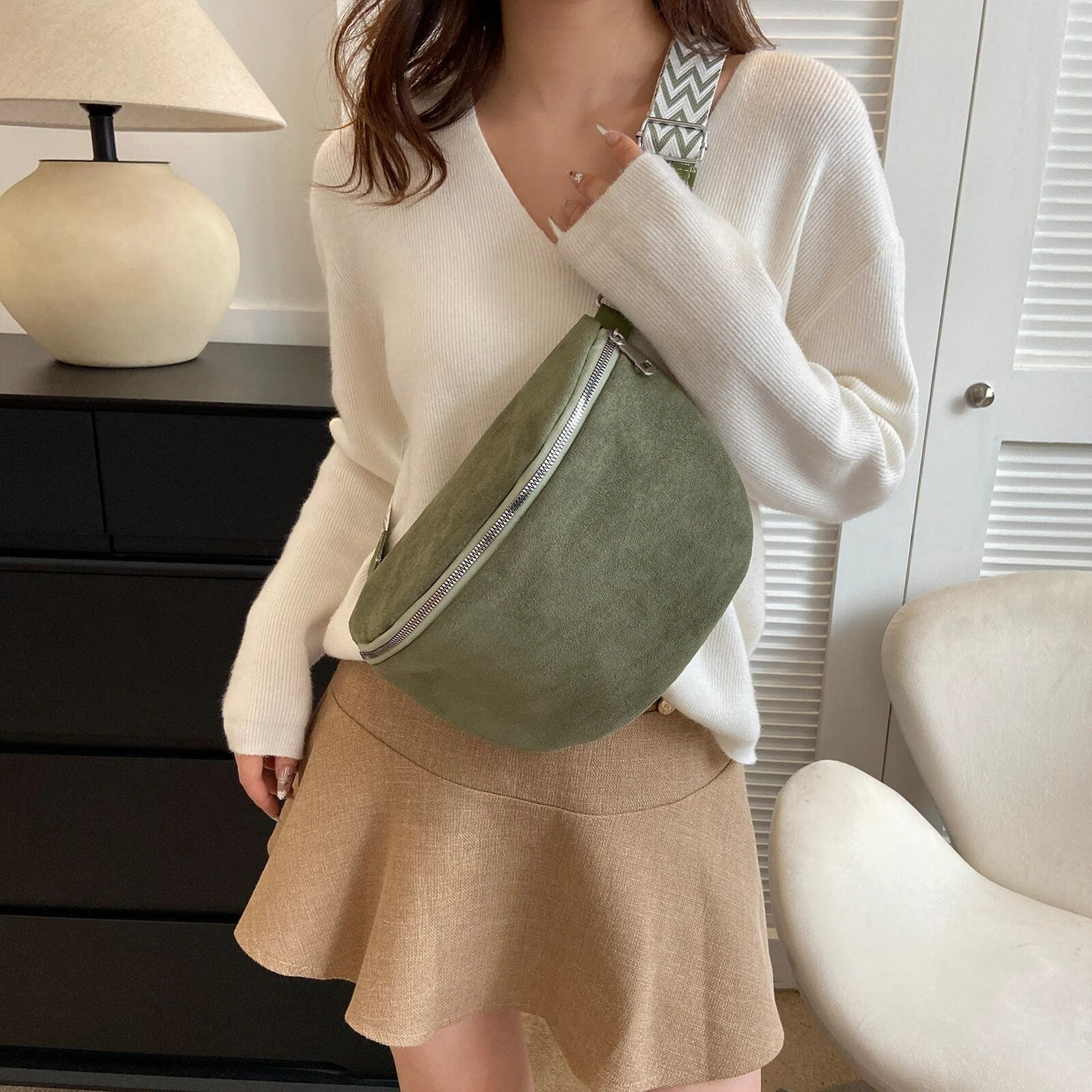 WW | Women's Fanny Pack Black Belt Bag