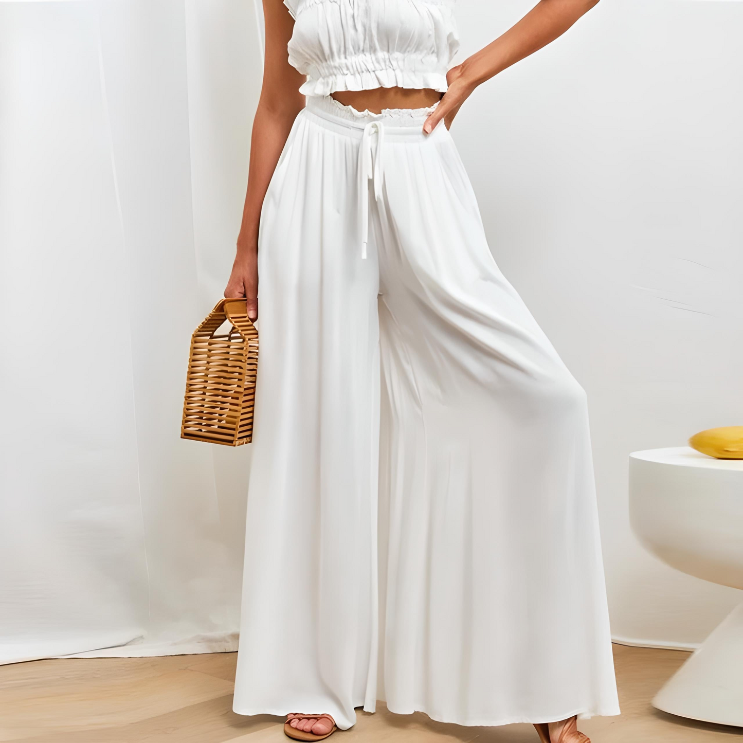 WW | Damen Elegant Weite Hose Sommer