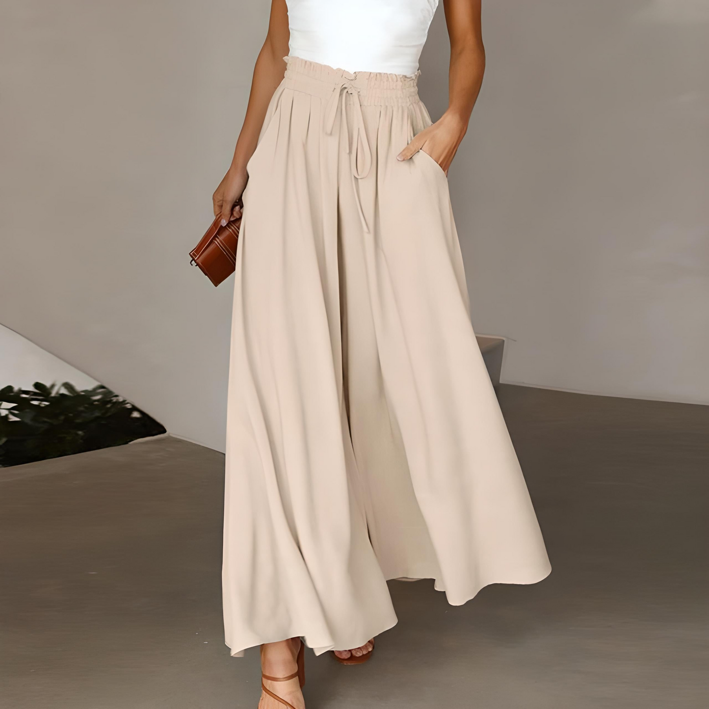 WW | Damen Elegant Weite Hose Sommer