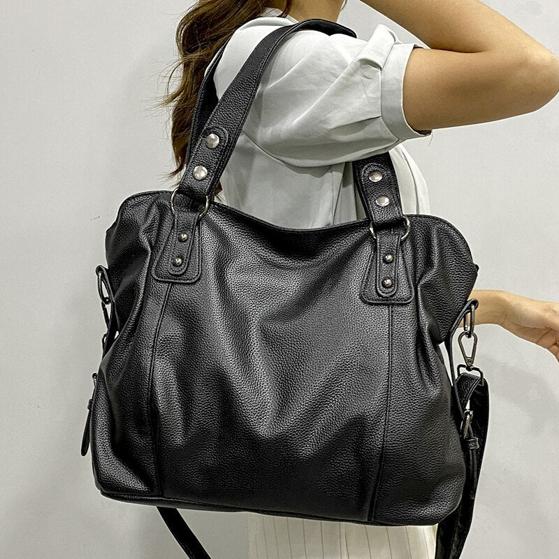 WW | Damen Designer Handtasche Schwarz