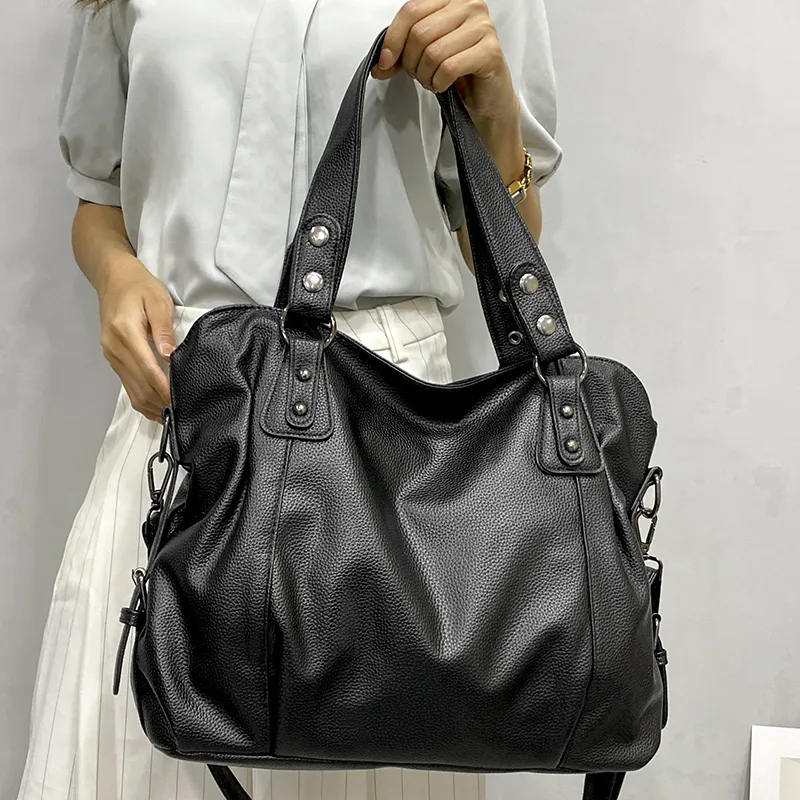 WW | Damen Designer Handtasche Schwarz