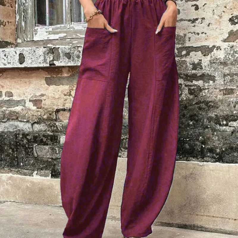 WW | Damen High-waist Hose Loose Fit