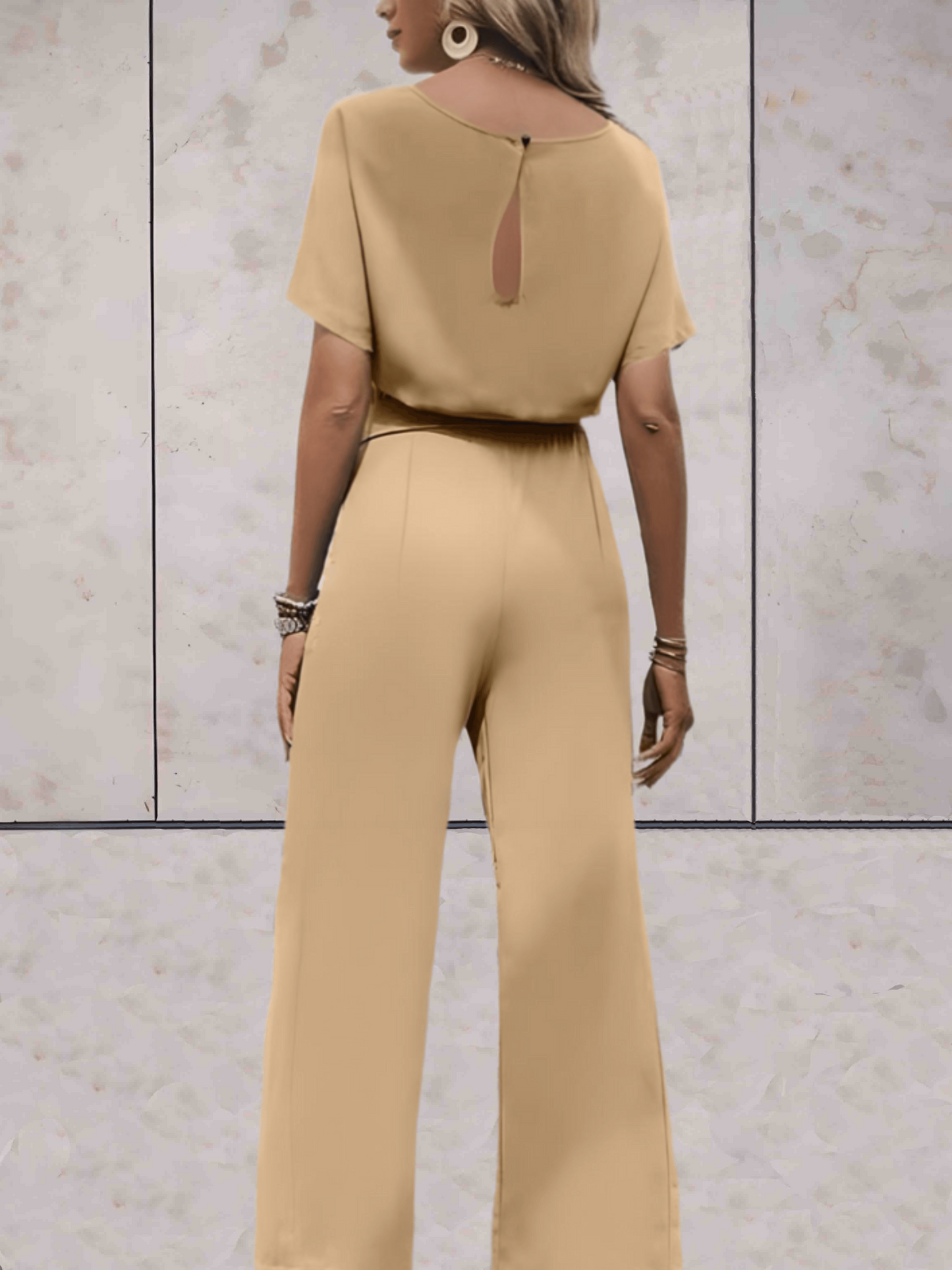 WW | Damen Eleganter Jumpsuit Schwarz