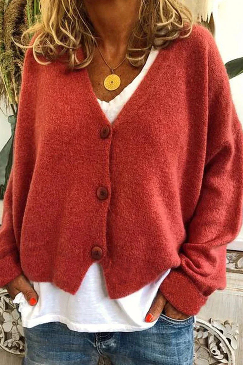 WW | Women's Short Cardigan Red