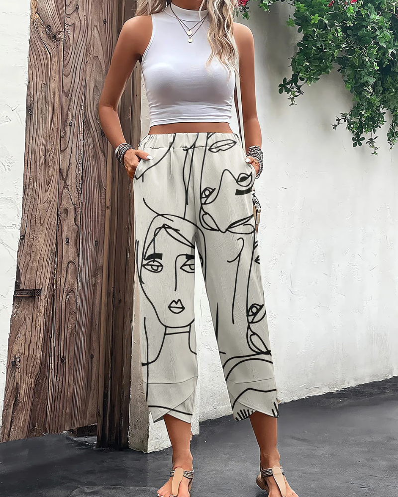 WW | Damen Weite Hosen Elegant