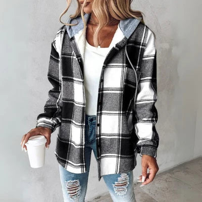 WW | Plaid Hooded Shirt Style and Comfort