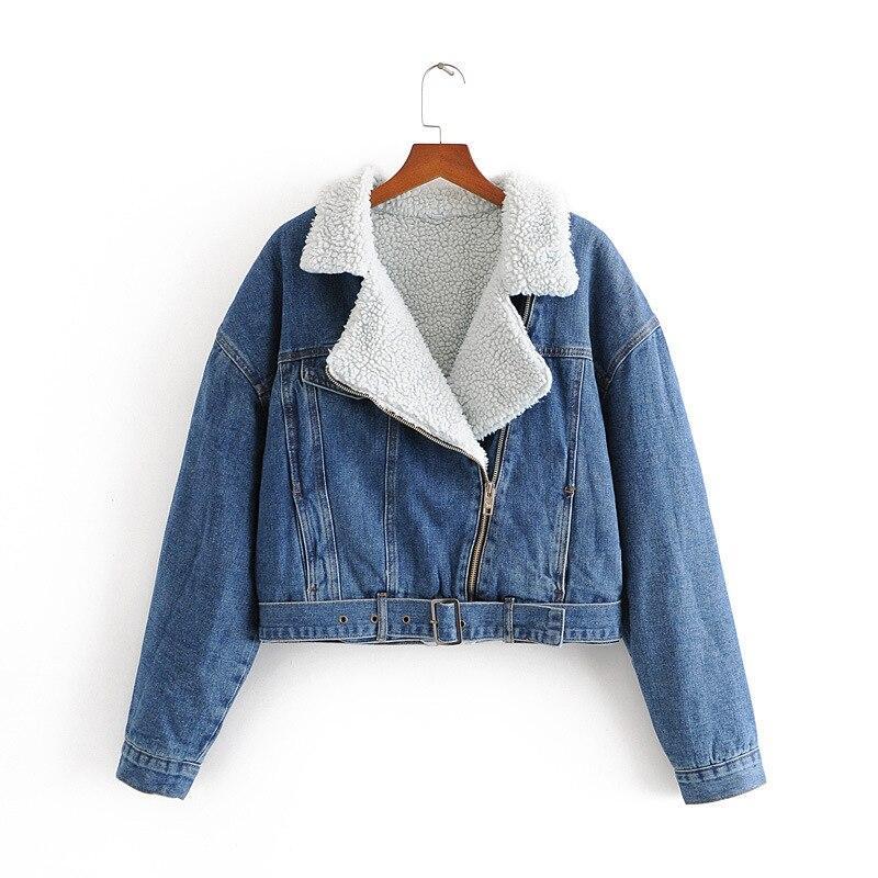 WW | Women's Denim Jacket with Shearling
