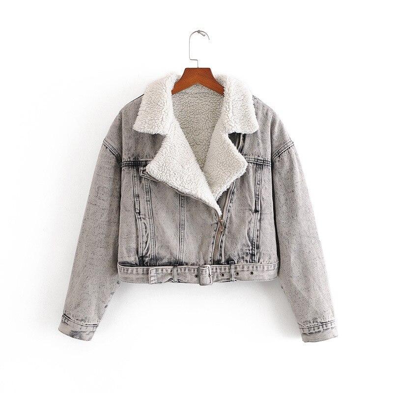 WW | Women's Denim Jacket with Shearling