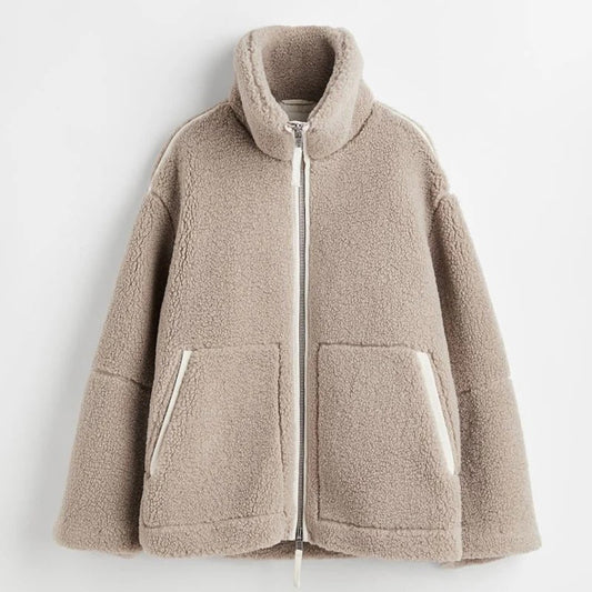 WW | Plüschjacke mit Stehkragen