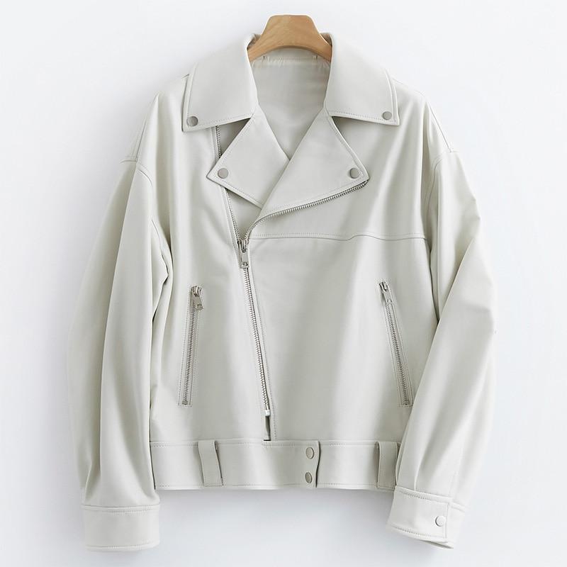 WW | Women's Leather Jacket with Side Zipper
