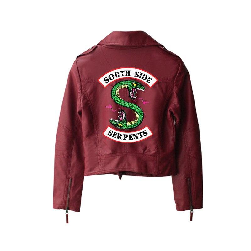 WW | Ladies' leather jacket with back print