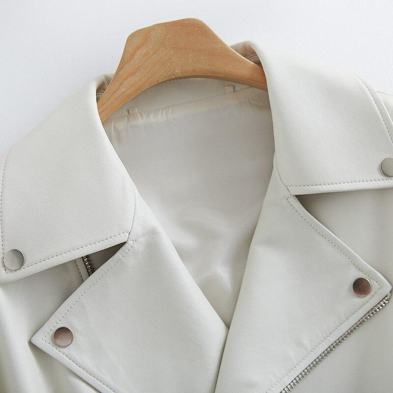 WW | Women's Leather Jacket with Side Zipper