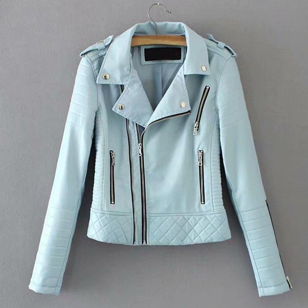 WW | Women's Leather Jacket with Decorative Stitching