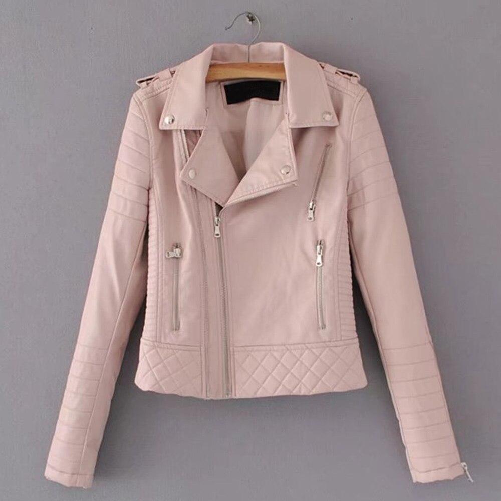 WW | Women's Leather Jacket with Decorative Stitching
