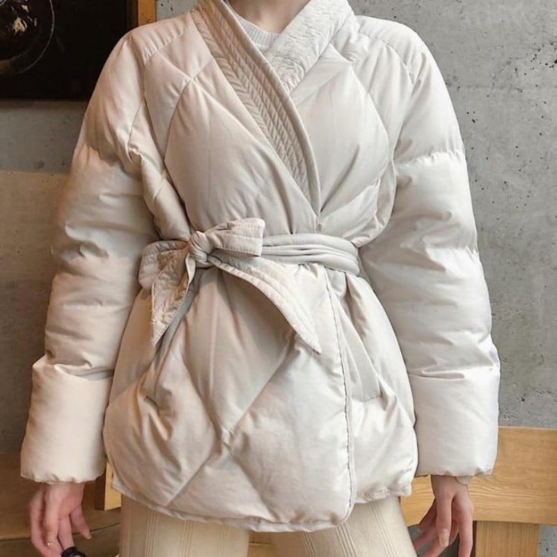 WW | Women's Winter Jacket with Tie Waist
