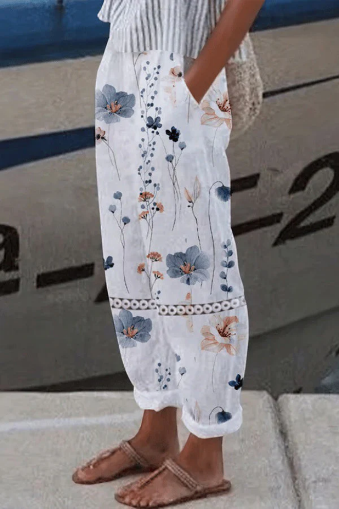 WW | Casual Unique Printed Button Pocket Pants