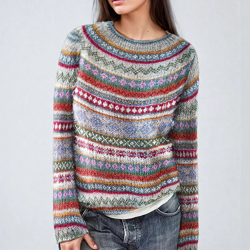 WW | colorful striped knit sweater