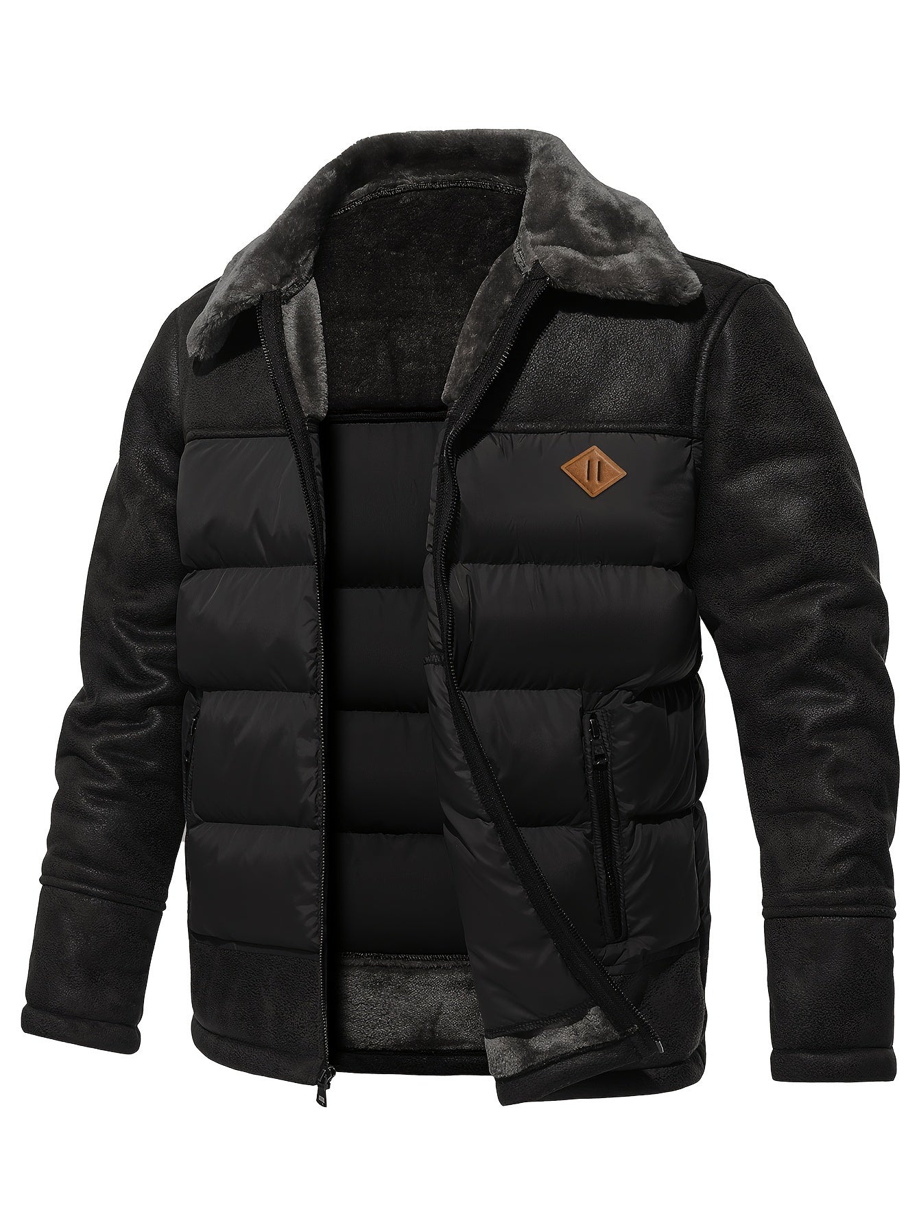 WW | Men's 2-in-1 Thick Hooded Thermal Winter Jacket - Perfect for Outdoor Activities