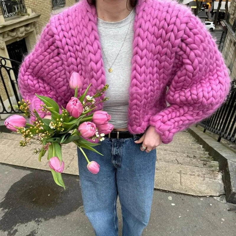 WW | Gemütliche Strickjacke in Unifarbe, lässig