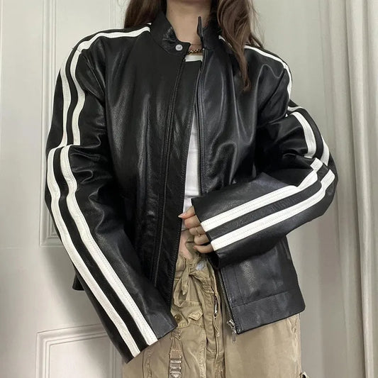 WW | PU-Lederjacke im Locomotiv-Stil