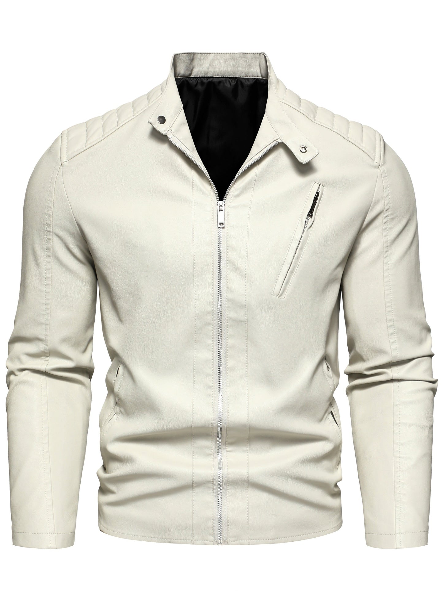 WW | Stylische Lederjacke mit Reißverschluss