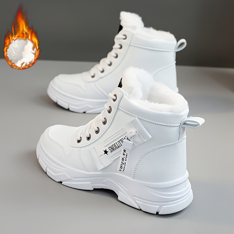 Coline | Lined Platform Sole Snow Boots