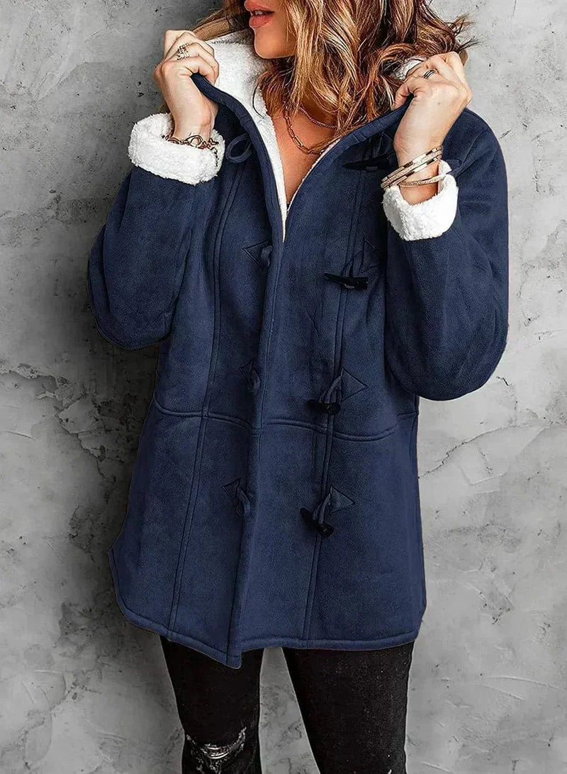 Charlotte – Lined Fleece Hooded Coat