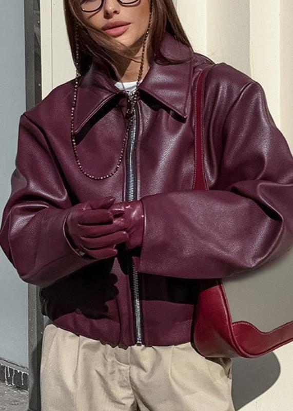 WW | Kunstleder Reißverschlussjacke - Müheloser Edge