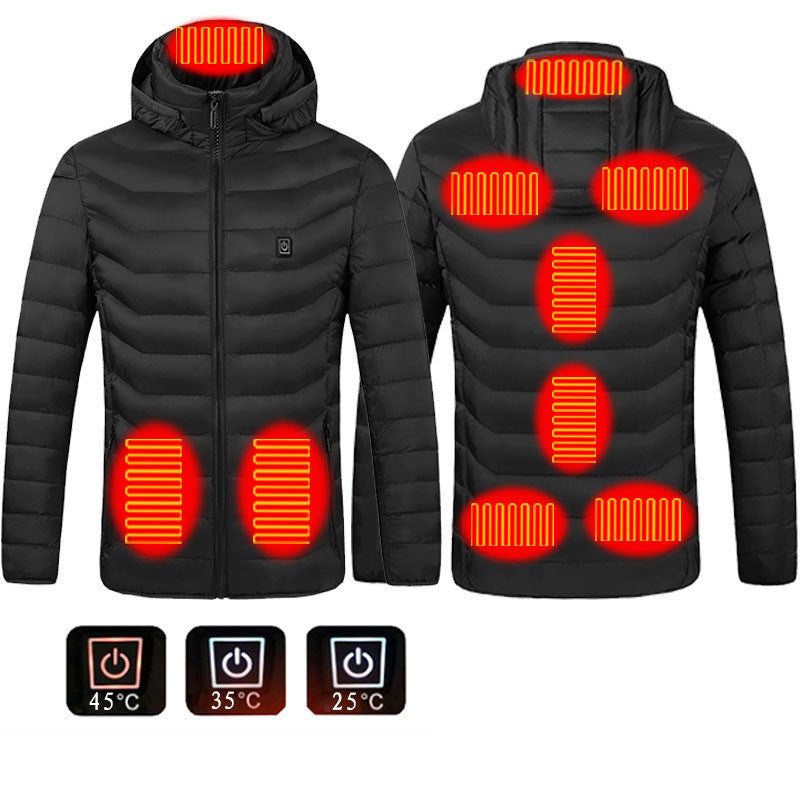 WW | Elegant USB Heated Jacket for Men, Thermal Winter