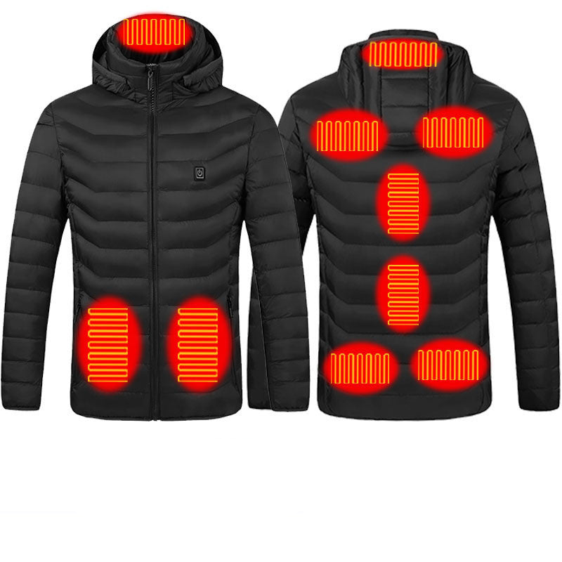 WW | Elegant USB Heated Jacket for Men, Thermal Winter