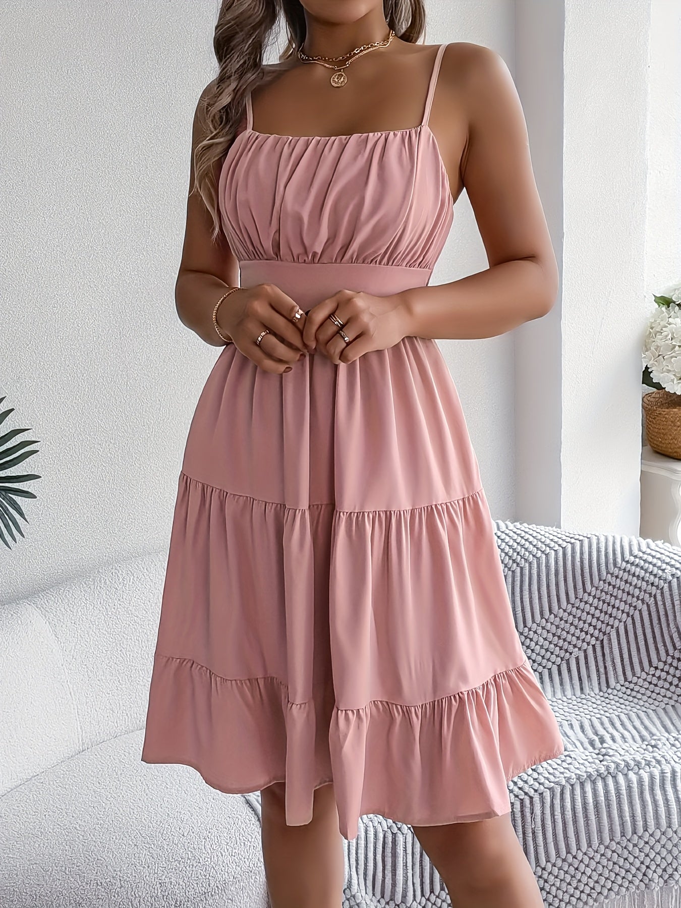 Melina Ruffle Strap Dress
