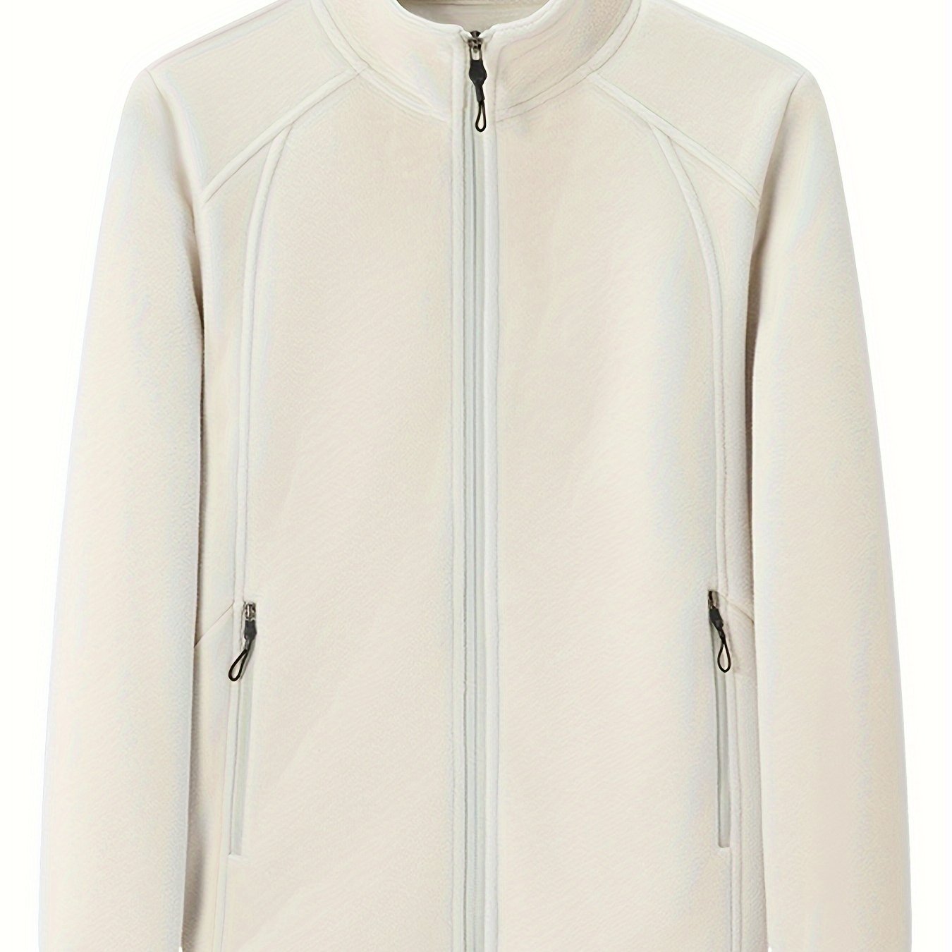 WW | Plüsch Damen Outdoorjacke mit Hohem Kragen und Langen Ärmeln