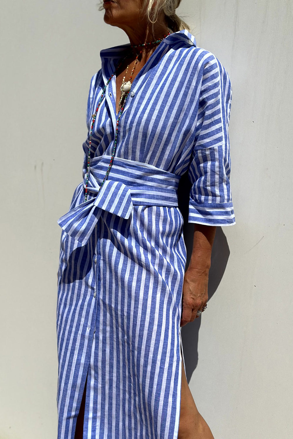 VanDeZaar® | Elegant striped shirt dress