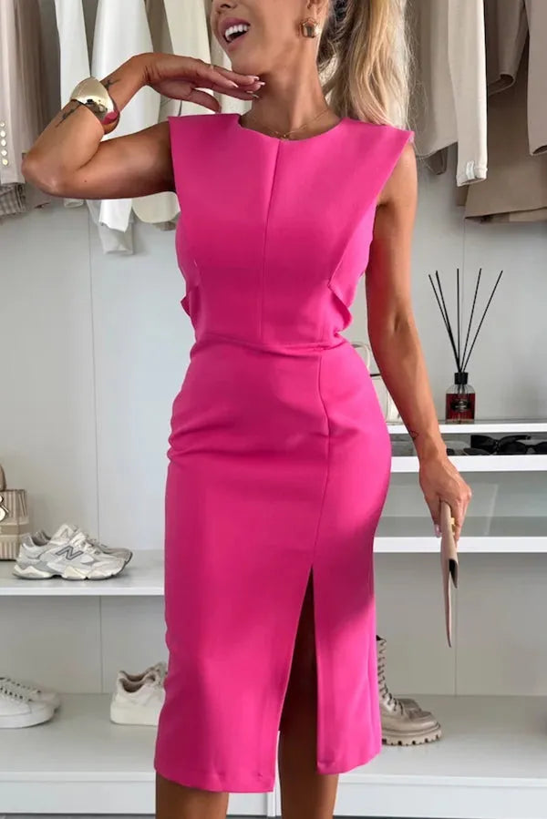 Shayne™ | Sleeveless Midi Dress