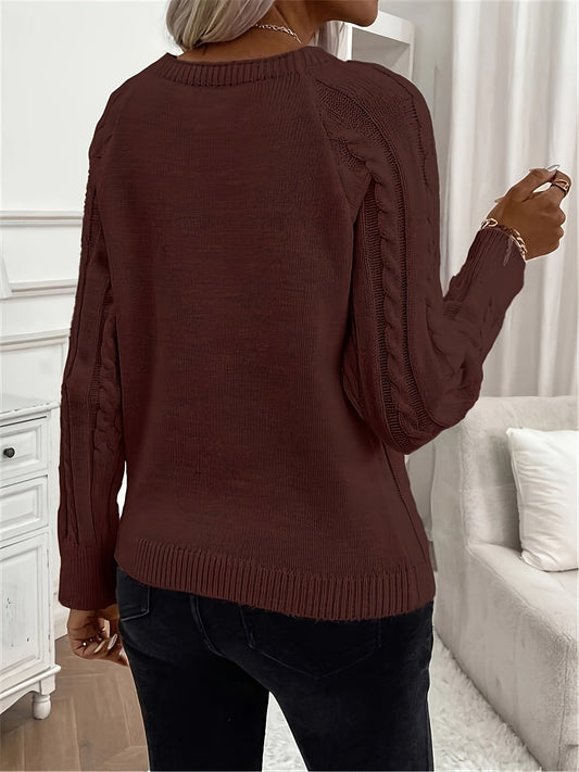 WW | Kabelstrickpullover Damen