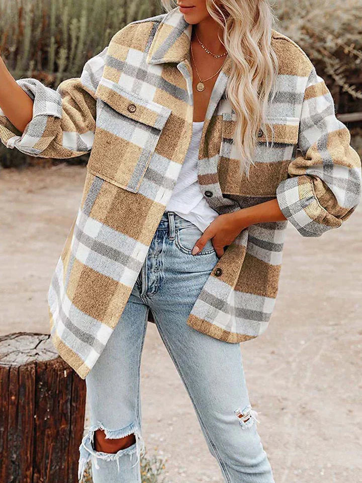 WW | Women's Checked Shirt Jacket