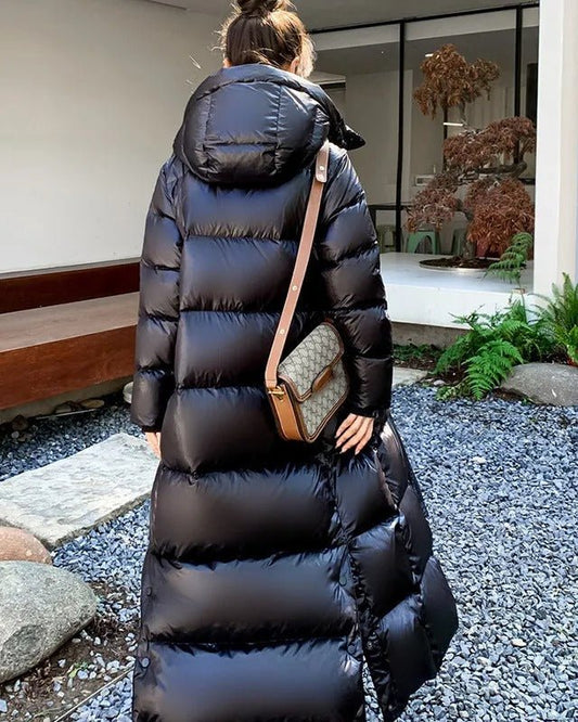 WW | Langer Puffer Mantel - Ultra-Warm & Winddicht - Mit Kapuze - Winteroberbekleidung
