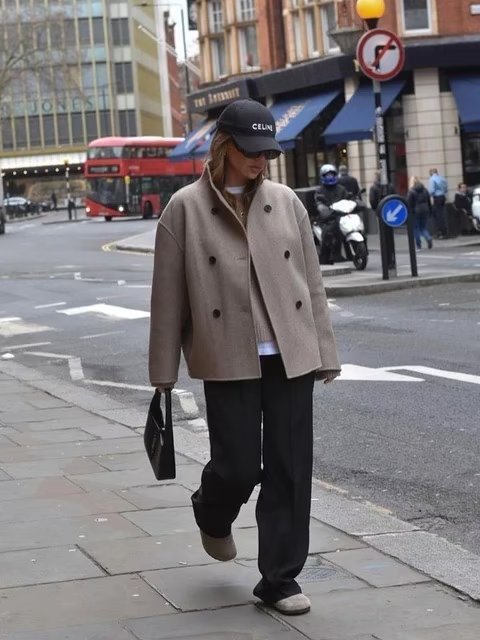WW | Double Breasted Wool Blend Coat - Oversize - Timeless Elegance - Casual Chic