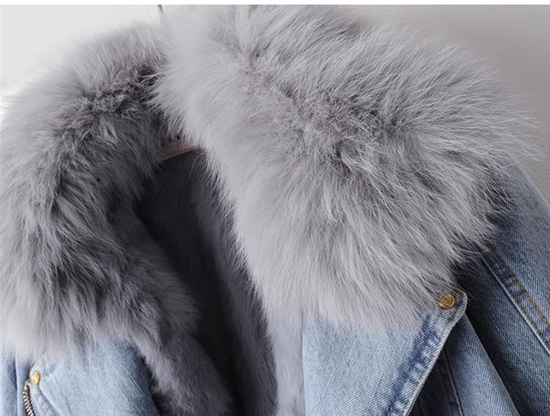WW | Jeansjacke - Kunstpelzkragen & -manschetten - Winter-Chic - Lässige Schicht