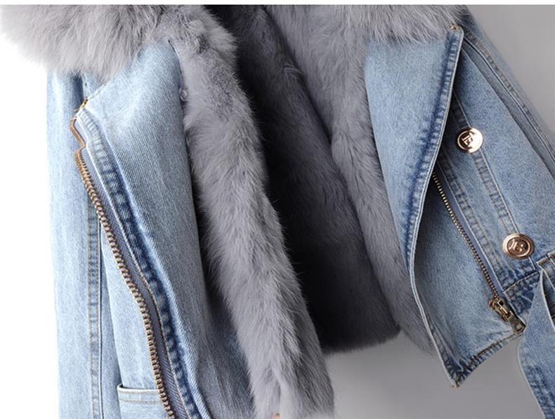 WW | Jeansjacke - Kunstpelzkragen & -manschetten - Winter-Chic - Lässige Schicht